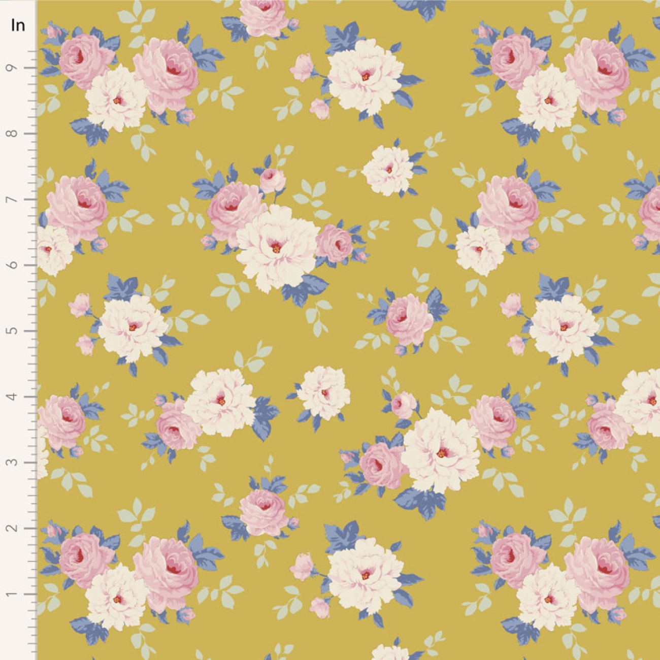 Tilda Patchwork Stoff Baumwolle - Sunday Brunch - Pernille Yellow
